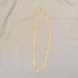 Gold plates chain necklace